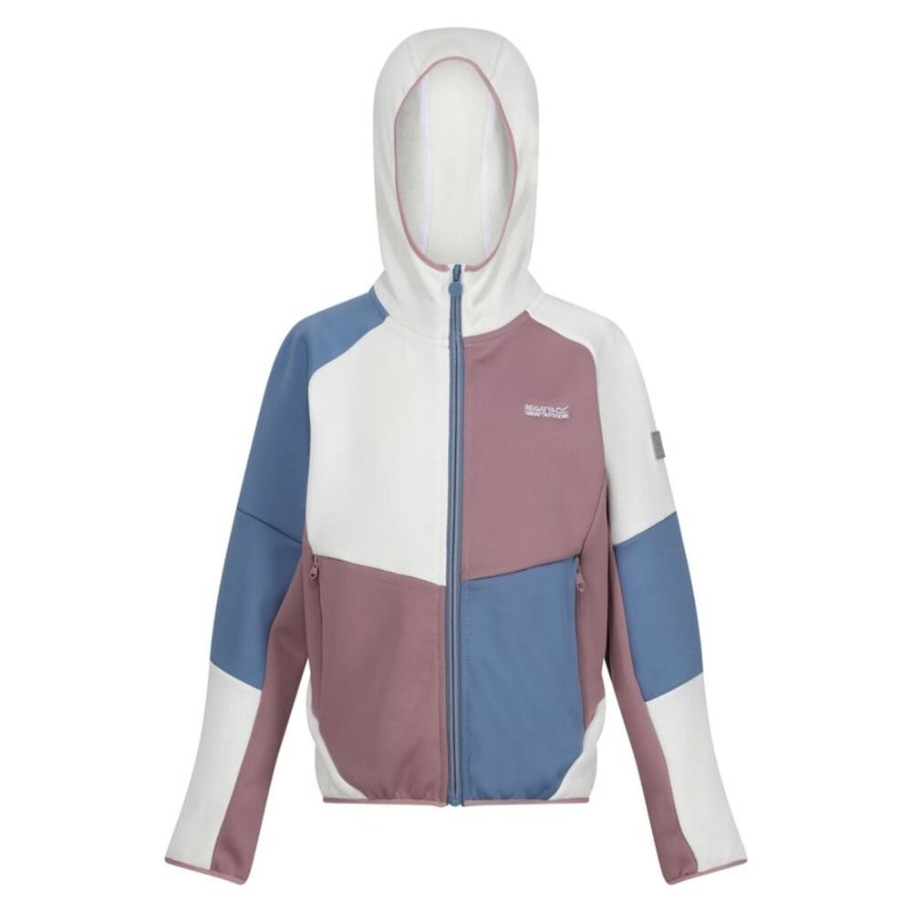 Regatta Childrens/Kids Dissolver VIII Full Zip Fleece Jacket / White/Heather